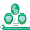 manufacturer single wall 10ml PP cream jars with flip top made in china
